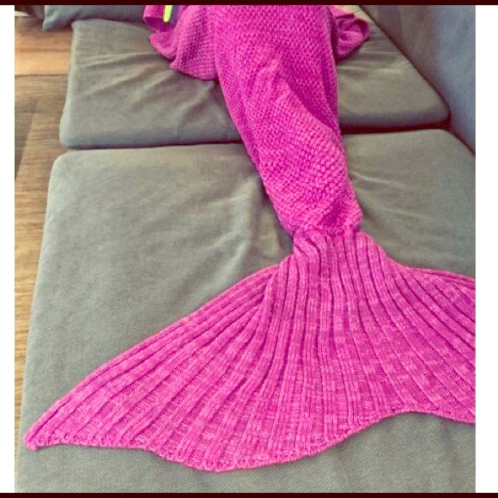 Mermaid style blanket pink